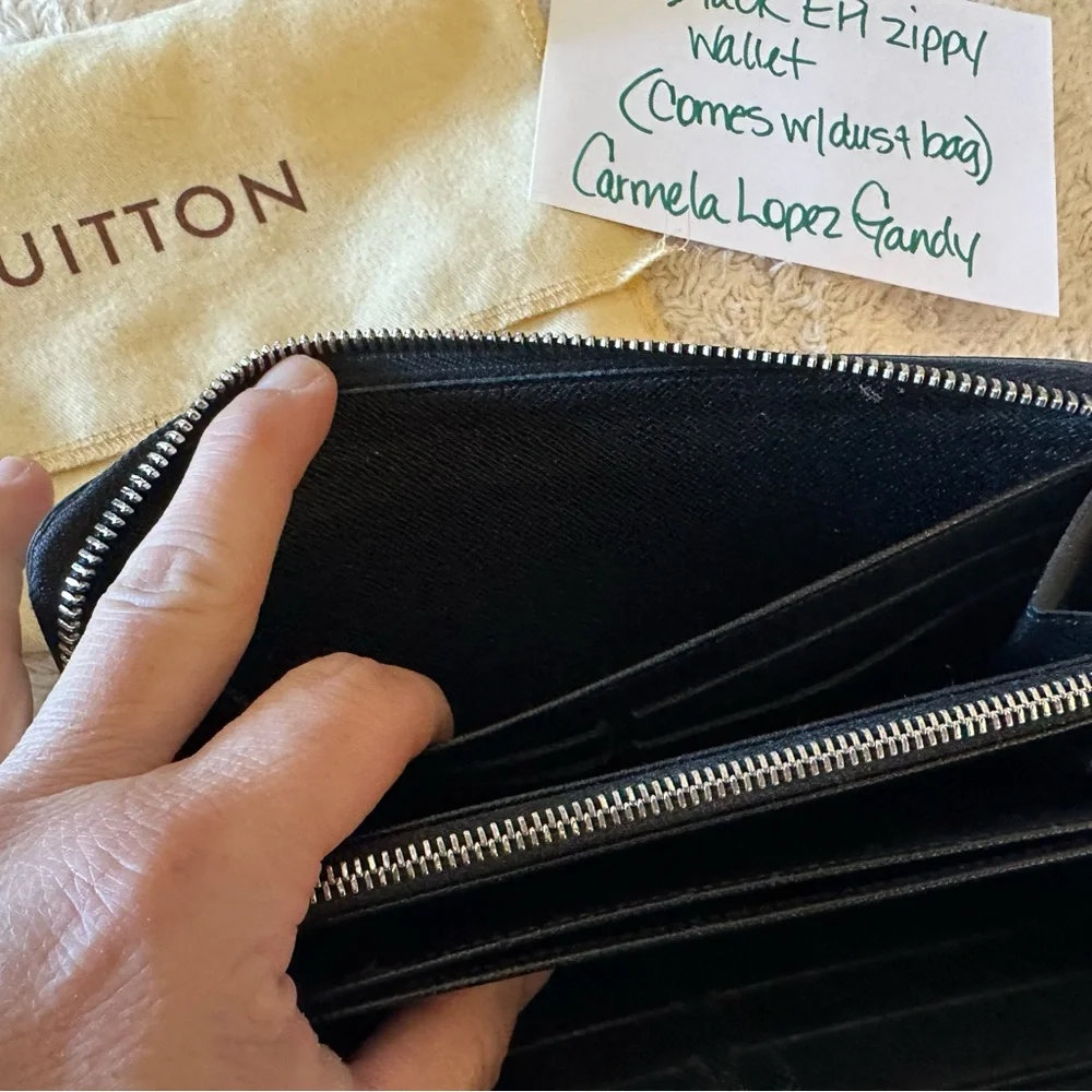 Louis Vuitton Black Epi Leather Wallet